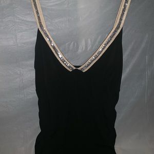 Dressy sexy tank shirt with sequins